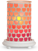 Ombre' Hearts Simmering Light with Antique White Base