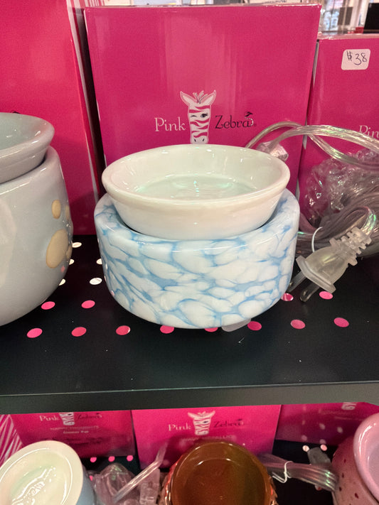 Blue Artglass LED Simmer Pot