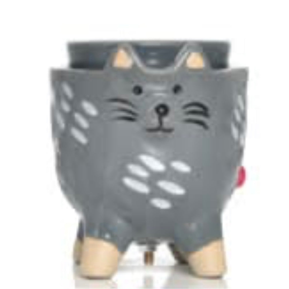 Speckled Gray Cat Simmer Pot