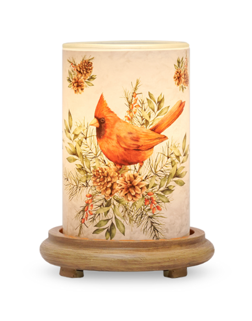 Winter Cardinal Simmering Light