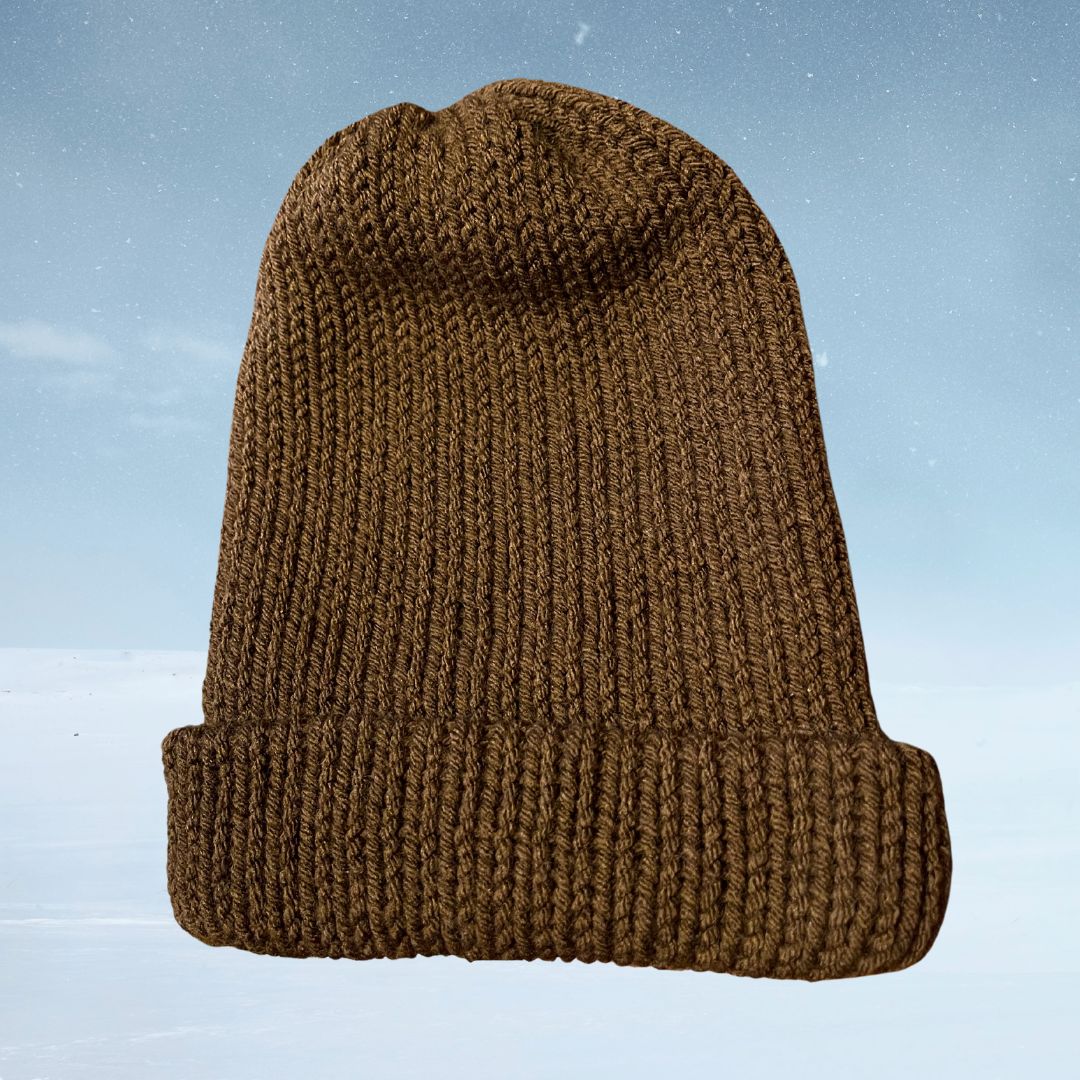 Brown No-Frills Stocking Hat Beanie
