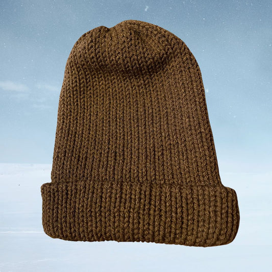 Brown No-Frills Stocking Hat Beanie