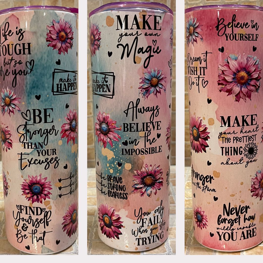 Flowers and Positive Quotes Bundle