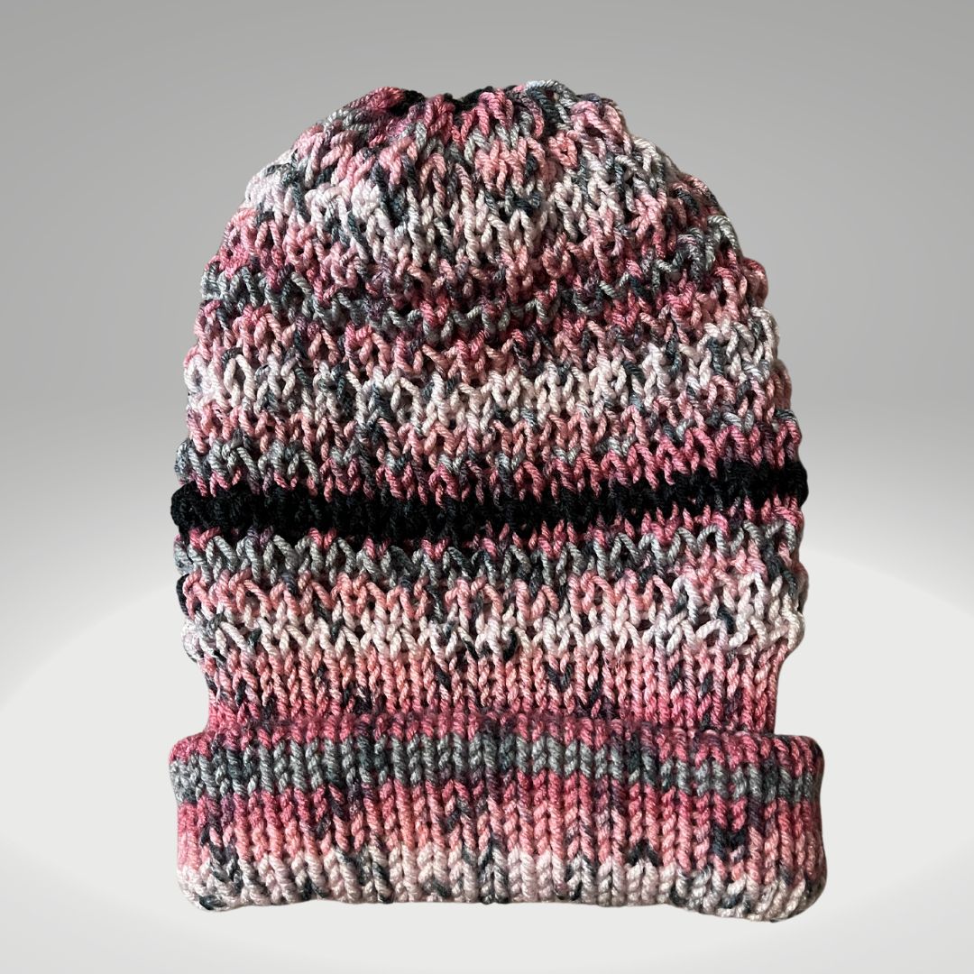 Sassy Surprise Stripe Waffle Beanie